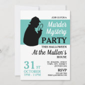 探偵シルエット、殺人ミステリー ハロウィン 招待状 (正面)