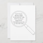 探偵スロース スロース探偵事務所 招待状 (裏面)