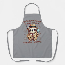 「探偵ナマケモノ」 Sloth Private Eye エプロン