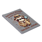 「探偵ナマケモノ」 Sloth Private Eye ノートブック (右側)