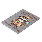 「探偵ナマケモノ」 Sloth Private Eye ノートブック (左側)