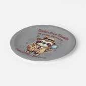 「探偵ナマケモノ」 Sloth Private Eye ペーパープレート (アングル)