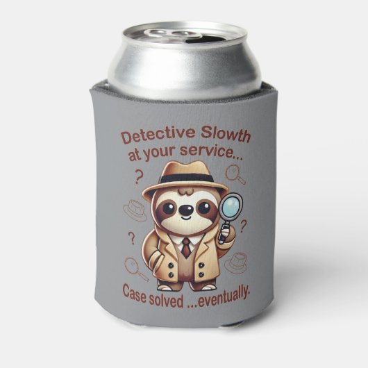 「探偵ナマケモノ」 Sloth Private Eye 缶クーラー (缶裏面)