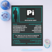 探偵ロゴ、私立探偵事務所 チラシ (シングル)