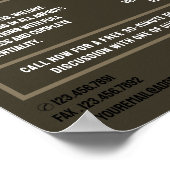 探偵ロゴ、私立探偵事務所 ポスター (角)