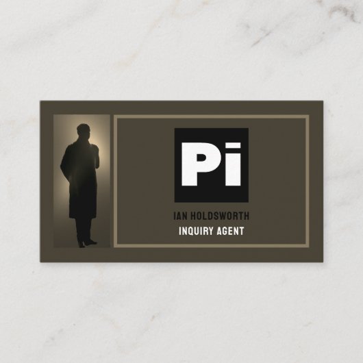 探偵ロゴ、私立探偵事務所 名刺 (正面)