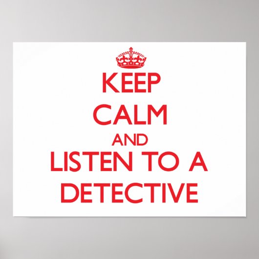 探偵保に聞対して冷静に ポスター (正面)