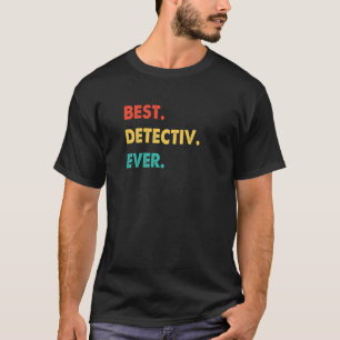 探偵専門レトロ最高の探偵Ever Tシャツ