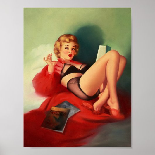 探偵小説のインプレッションがアップ ポスター (正面)