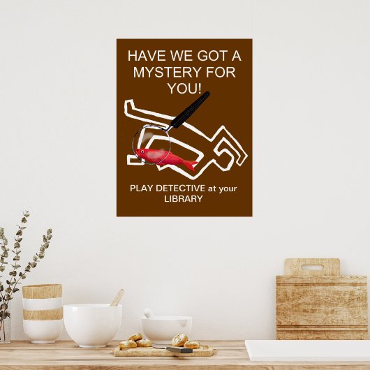 探偵小説 ポスター (キッチン)