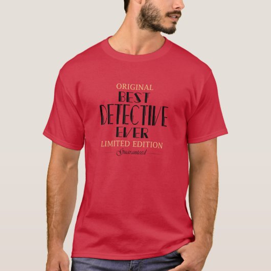 探偵最高の職権職業 Tシャツ (正面)