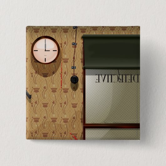 探偵機関 缶バッジ (正面)