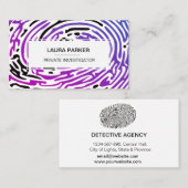 探偵私立探偵フィンガープリント 名刺 (正面/裏面)