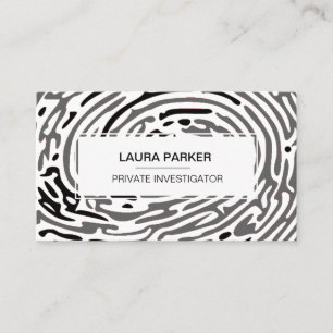 探偵私立探偵指プリント 名刺