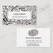 探偵私立探偵指プリント 名刺 (正面/裏面)
