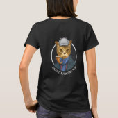 探偵絵画のTシャツのポートレート Tシャツ (裏面)