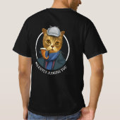 探偵絵画のTシャツのポートレート Tシャツ (裏面)