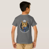探偵絵画猫のポートレート Tシャツ (裏面フル)