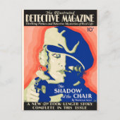 探偵雑図解入りの、写真付きの誌1930犯罪noir ポストカード (正面)