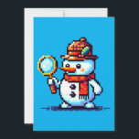 探偵雪だるまおもしろい- Pixel Art Winter Mystery シーズンカード<br><div class="desc">雪の中で解決すべき謎がある！🔍⛄ 「刑事雪だるま」デザインは、帽子とスカーフにピクセルアートの雪だるまを備えスタイリッシュ、虫眼鏡を保持し、冬のワンダーランドの手がかりを探している。ミステリー愛好家、冬の愛好家、ピクセルアートのファンに最適予測できなな、このユニークデザインは、クラシックの休日と雪の季節の美学におもしろい探偵のツイストをもたらす。あなたは真の犯罪ファン、愛を解決するパズル、または単に冬の楽しむキャラクターにお洒落は、この調査員は霜の降りたあなたのために！完璧な対象：探偵&ミステリー愛好家ウィンター&ホリデーシーズンのファンレトロゲーム&ピクセルアートコレクター楽しむ人すべておもしろい予測できな，冬のテーマ楽しむ人の休日の応援のケースを発見恋しく思 – あなたの今日をつかみなさい！</div>