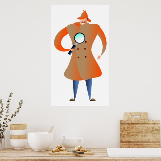 探偵 ポスター (キッチン)