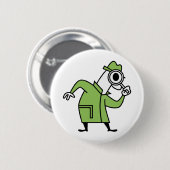 探偵 缶バッジ (正面&裏面)