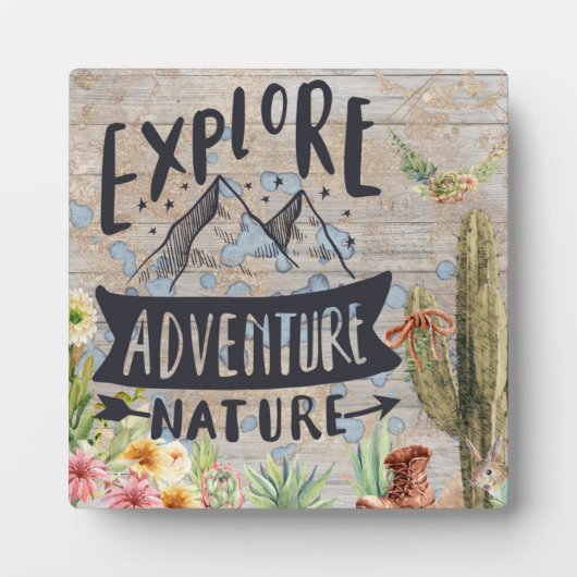 探査待ち フォトプラーク (正面)