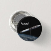 探査機1地球衛星 缶バッジ (正面&裏面)