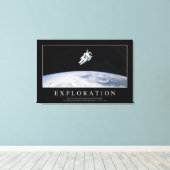 探査：感動的引用文1 キャンバスプリント (インサイチュ (ウッドフロア))