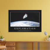 探査：感動的引用文1 キャンバスプリント (インサイチュ (リビング))