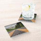 探検して下さい ガラスコースター (アングル)