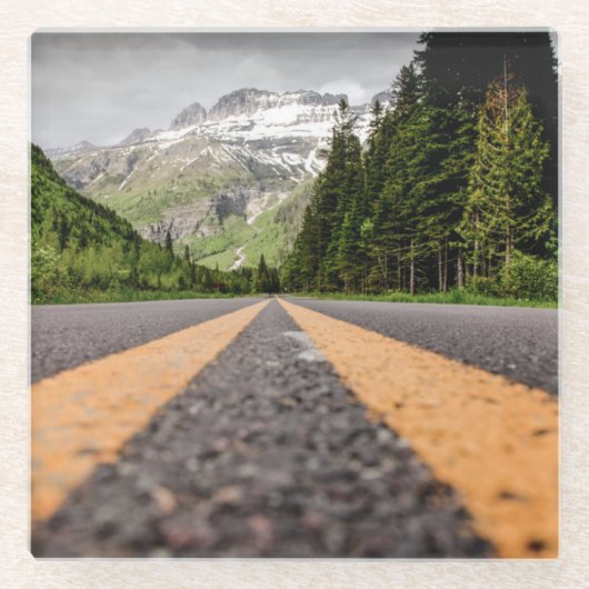 探検して下さい ガラスコースター (正面)