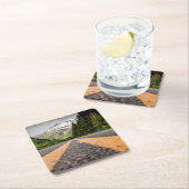 探検して下さい スクエアペーパーコースター (インサイチュ)