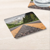 探検して下さい スクエアペーパーコースター (アングル)