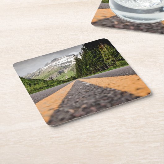 探検して下さい スクエアペーパーコースター (アングル)