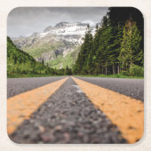 探検して下さい スクエアペーパーコースター (正面)