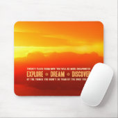 探検して下さい。 夢。 発見して下さい マウスパッド (マウス)