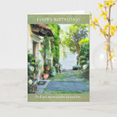 探検する絵のような道 カード (黄色い花)