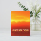 探検せよ。夢見よ。発見せよ。 ポストカード (スタンド正面)