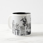 探検のパーティー ツートーンマグカップ (正面左)