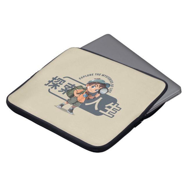 探検の人生 | 15インチ ラップトップスリーブ (正面上部)