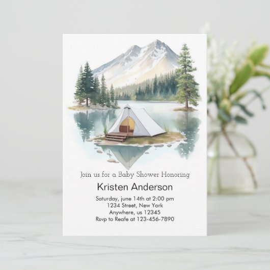 探検家のスターリーアドベンチャーが赤ちゃんシャワーを待つ 招待状 (スタンド正面)