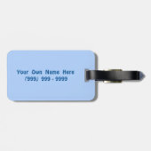 探検家の厳格なパーソナライズ ラゲッジタグ (裏面横)