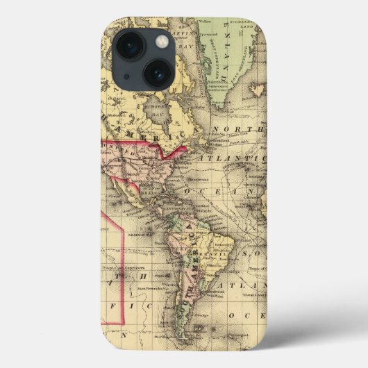 探検家の海上ルートが付いている世界地図 Case-Mate iPhoneケース (裏面)