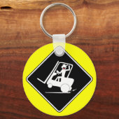 探検家の男 キーホルダー (正面)