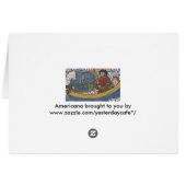 探検家アメリゴ・ヴェスプッチとのアメリカの地図 (裏面横)