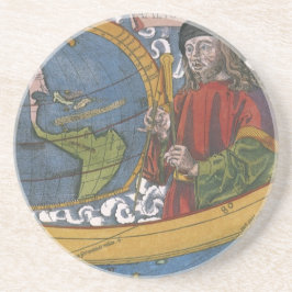 探検家アメリゴ・ヴェスプッチとのアメリカの地図 コースター