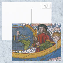 探検家アメリゴ・ヴェスプッチとのアメリカの地図