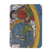 探検家アメリゴ・ヴェスプッチとのアメリカの地図 マグネット (縦)