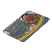 探検家アメリゴ・ヴェスプッチとのアメリカの地図 マグネット (左側)